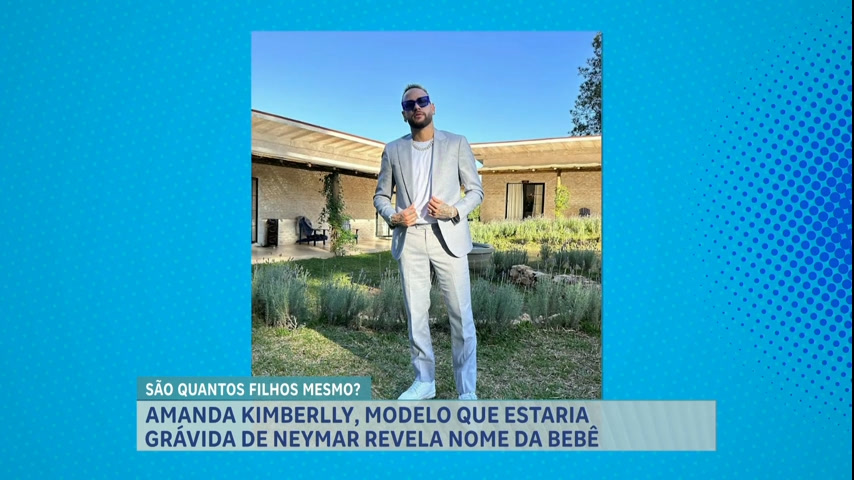 Vídeo: A Hora da Venenosa: modelo que estaria grávida de quarto filho do jogador Neymar revela nome do bebê