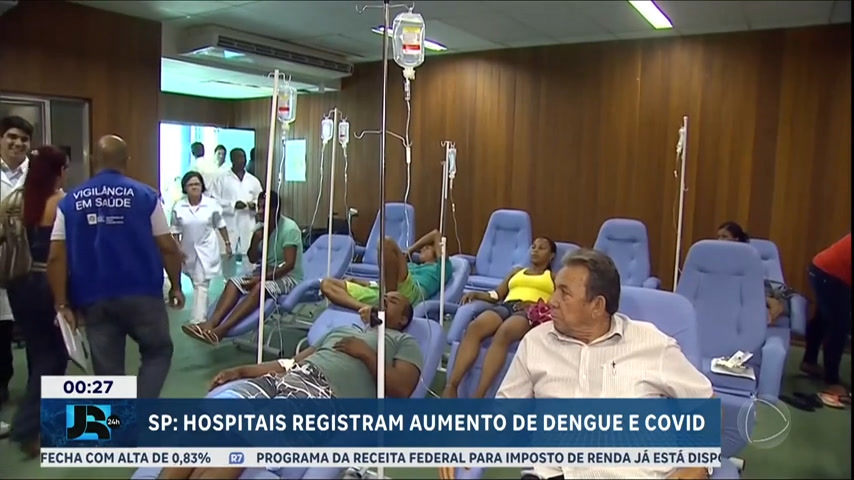 Vídeo: Internações por Covid-19 e dengue aumentam em 71% em hospitais privados de São Paulo