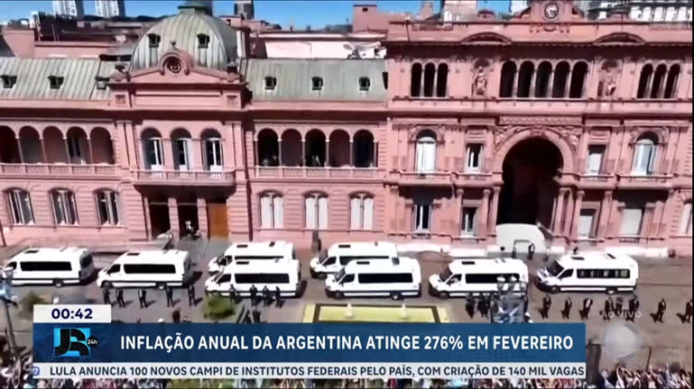 Vídeo: Inflação anual da Argentina avança para 276% em fevereiro, a mais alta desde 1991