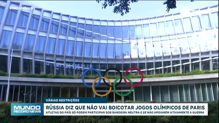 Vídeo: Rússia diz que não vai boicotar Jogos Olímpicos de Paris, apesar das restrições do COI