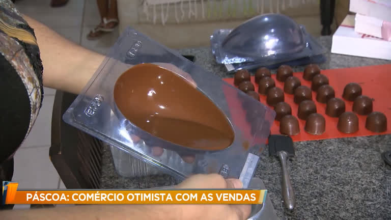 Vídeo: Comércio está otimista com as vendas de chocolate na páscoa