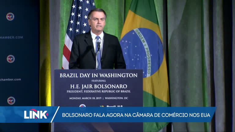 Vídeo: Bolsonaro discursa na Câmara de Comércio nos Estados Unidos