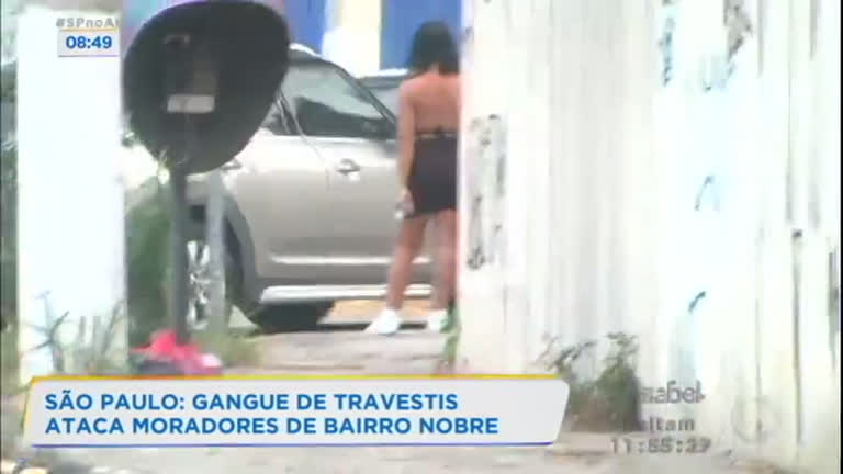Vídeo: Gangue de travestis assusta moradores de bairro nobre de São Paulo