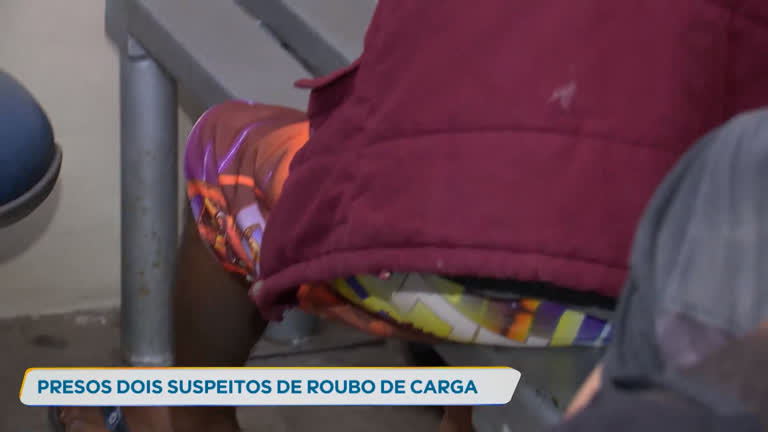 Vídeo: Dois homens são presos suspeitos de roubo de cargas em Minas Gerais