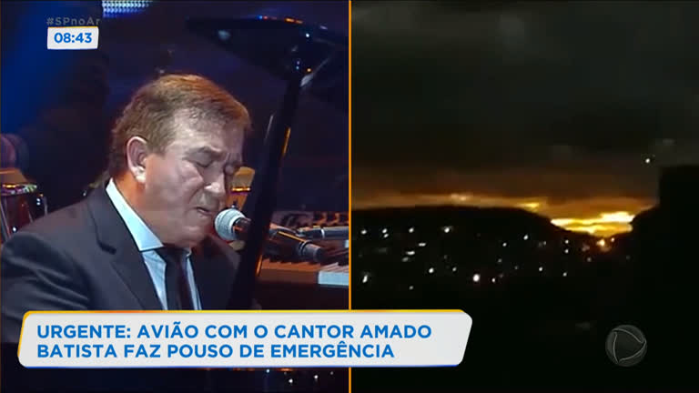 Vídeo: Avião que levava Amado Batista faz pouso de emergência na Bahia