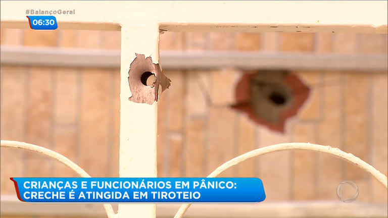 Vídeo: Creche é atingida por tiros na Mangueira, no Rio de Janeiro