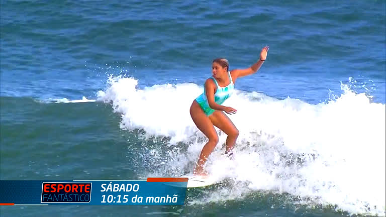 Vídeo: Conheça a primeira brasileira a disputar competição de surfe nos Jogos Pan-Americanos