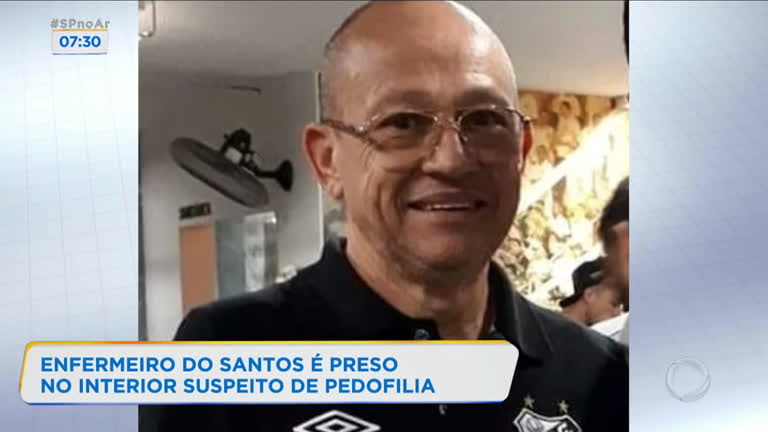 Vídeo: Técnico de enfermagem do Santos é preso por suspeita de pedofilia