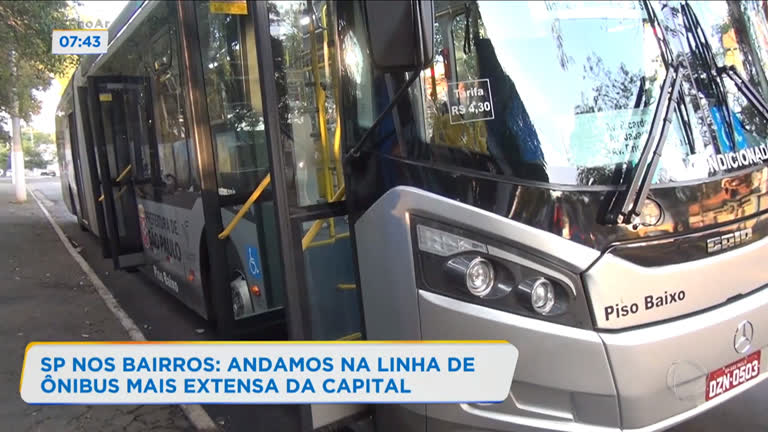 Vídeo: SP nos Bairros anda na linha de ônibus mais extensa de São Paulo