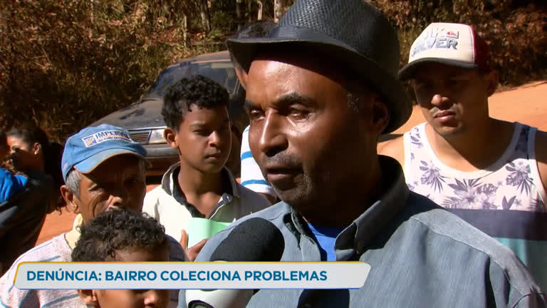 Vídeo: Moradores denunciam problemas em bairro de Mateus Leme (MG)