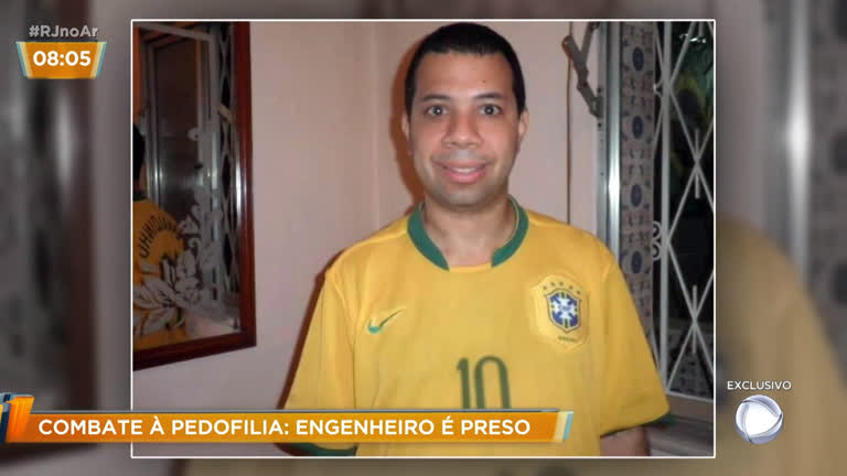 Vídeo: Engenheiro é preso em flagrante pelo crime de pedofilia no Rio