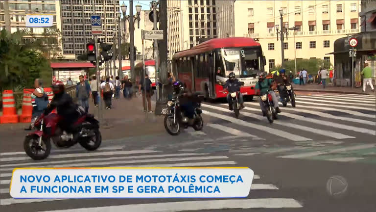 Vídeo: Aplicativo de mototáxis gera polêmica em São Paulo