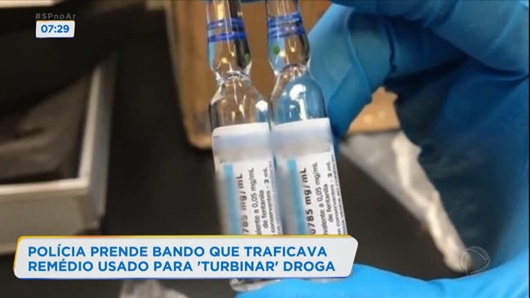 Vídeo: Polícia prende quadrilha que traficava remédio usado para turbinar droga