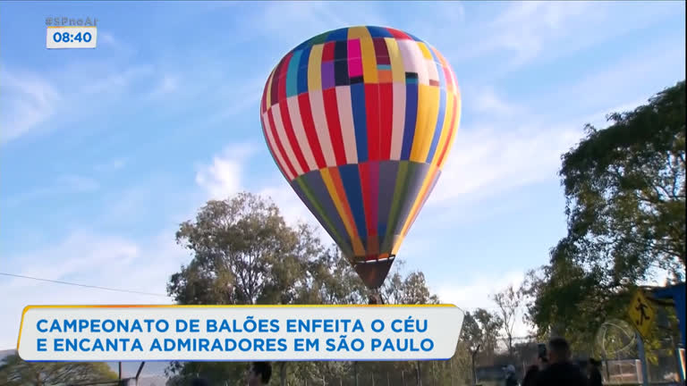 Vídeo: Campeonato de balões enfeita céu no interior paulista