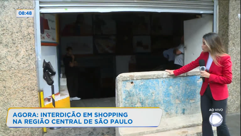 Vídeo: Operação interdita shopping no centro de São Paulo