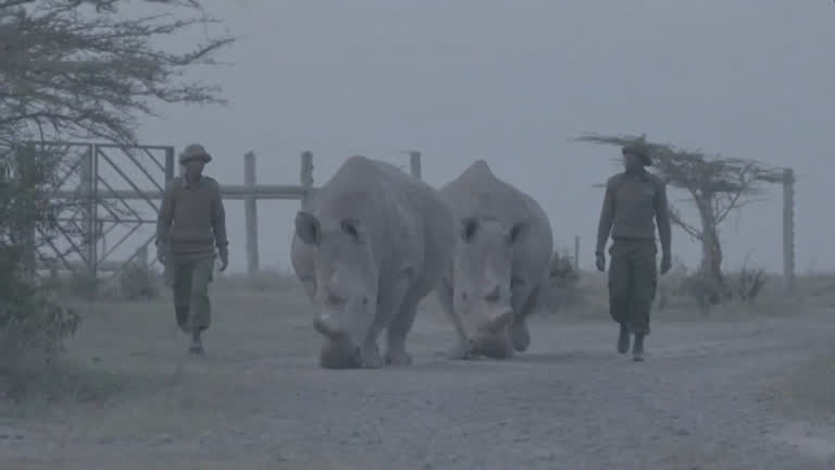 Vídeo: Cientistas extraem óvulos para tentar salvar rinocerontes brancos