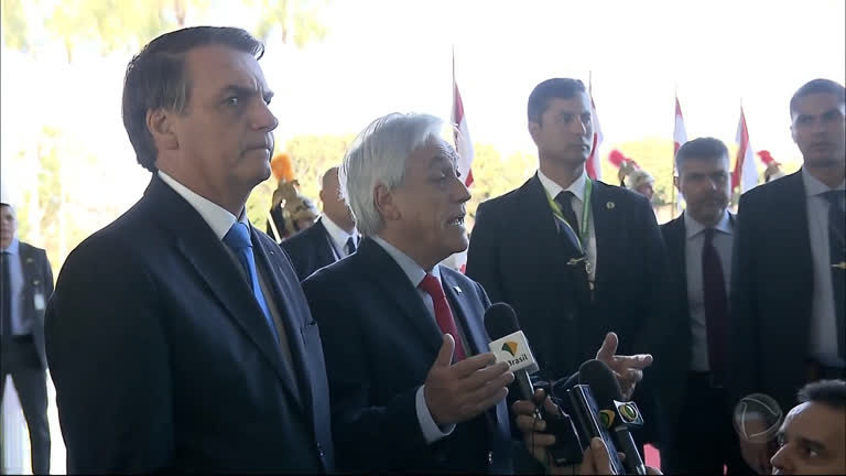 Vídeo: Em encontro com Bolsonaro, Piñera diz que soberania do Brasil deve ser respeitada