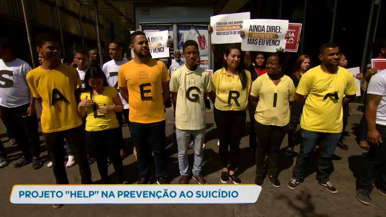 Vídeo: Grupo faz campanha de prevenção ao suicídio na região Central de BH