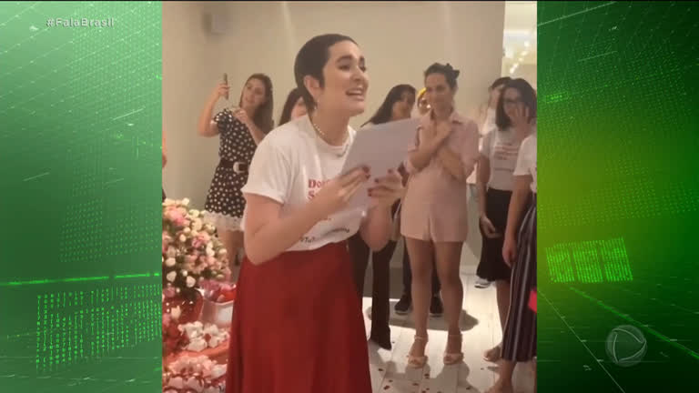 Vídeo: Atriz encontra doador de medula óssea em outro país e comemoração emociona