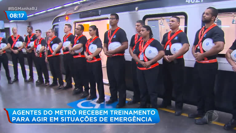 Metrô Rio: Seguranças recebem treinamento para agir em situações de