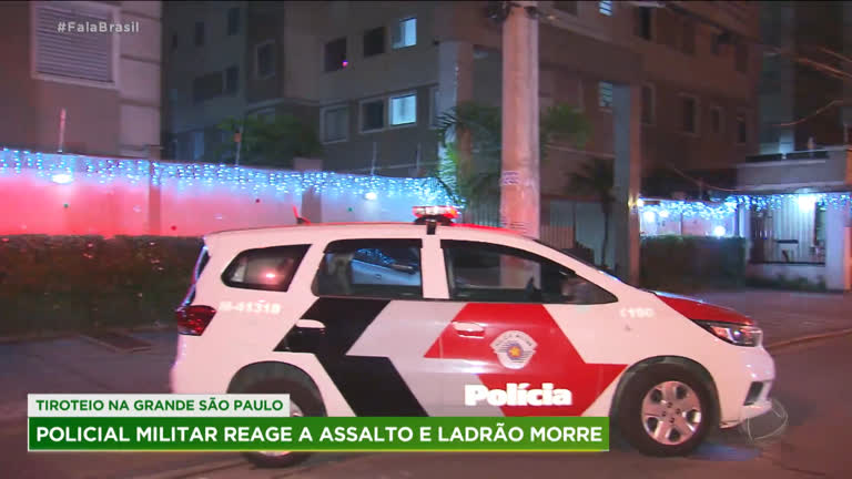 Vídeo: PM reage a assalto e mata ladrão em Santo André (SP)
