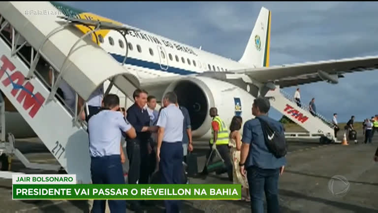 Vídeo: Presidente Jair Bolsonaro vai passar o virada do ano na Bahia