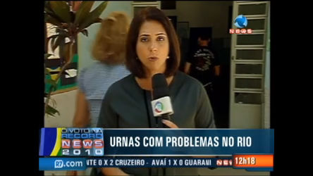 Vídeo: Urnas eletrônicas apresentam problemas no RJ