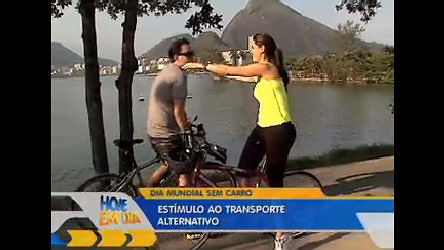 Vídeo: Fábio Ramalho e Mariana Leão testam ciclovias do Rio no Dia Mundial sem Carro