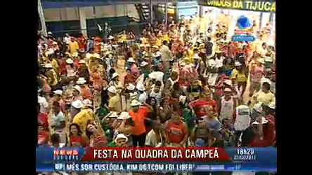 Vídeo: Unidos da Tijuca comemora a grande vitória no Carnaval carioca