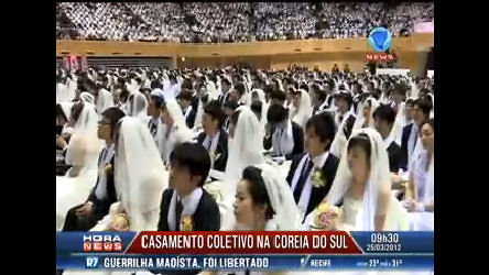 Vídeo: Milhares de casais se casam em cerimônia coletiva na Coreia do Sul