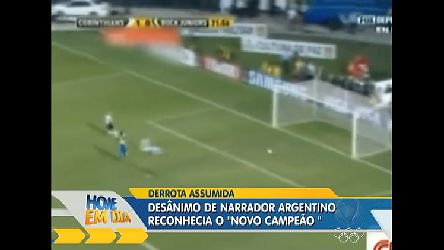 Vídeo: Locutor argentino narra com desânimo o segundo gol do Corinthians