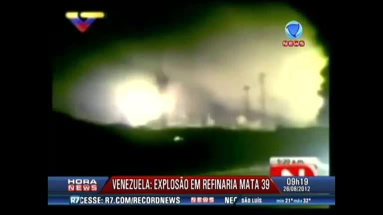 Vídeo: Sobe para 39 o número de mortos em explosão de refinaria na Venezuela