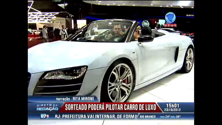 Vídeo: Sorteado poderá pilotar carro de luxo no Salão do Automóvel