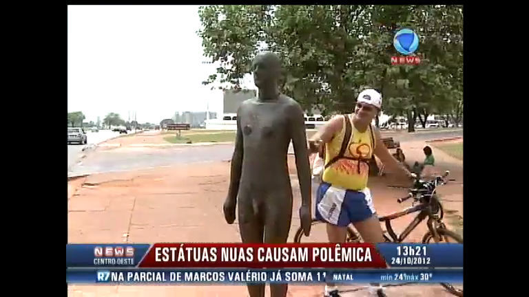 Vídeo: Estátuas nuas causam polêmica em Brasília (DF)