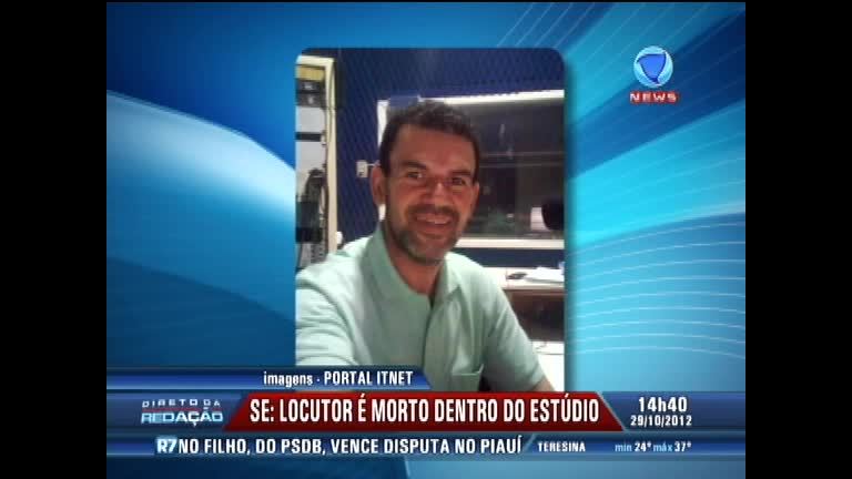 Vídeo: Locutor é morto a tiros dentro de estúdio em Sergipe