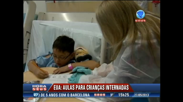 Vídeo: Hospital dos EUA ajuda crianças internadas a continuar com os estudos