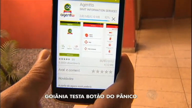 Vídeo: Goiânia (GO) testa aplicativo de segurança conhecido como "botão do pânico"
