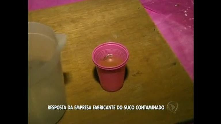 Vídeo: Empresa fabricante de suco contaminado diz que está à disposição para analisar o ocorrido