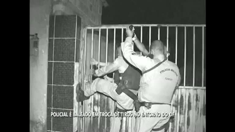 Vídeo: Policial é baleado durante troca de tiros no Entorno do DF
