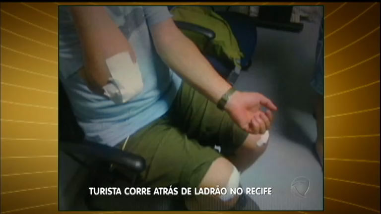 Vídeo: Turista japonês corre atrás de ladrão e consegue prendê-lo no Recife (PE)