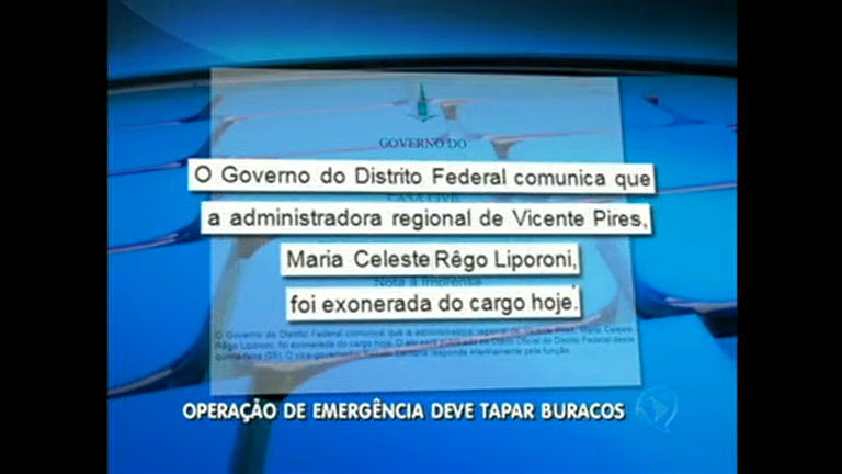 Vídeo: Vice-governador faz reunião para encontrar solução para buracos nas ruas de Vicente Pires