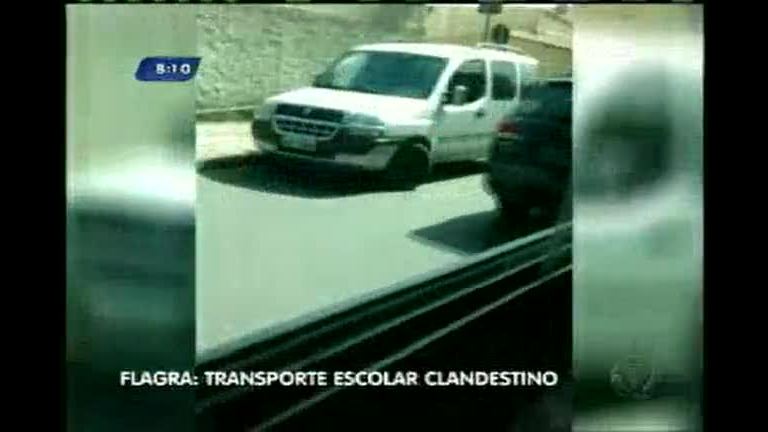 Vídeo: Flagrante: veículos fazem transporte clandestino de estudantes em BH