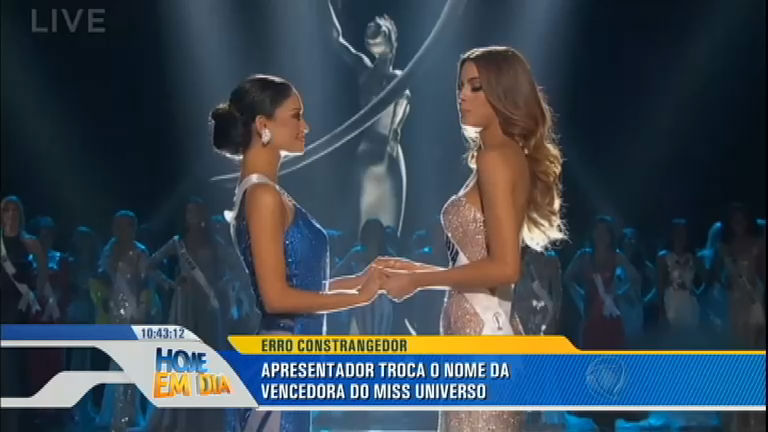 Vídeo: Apresentador anuncia candidata errada no concurso Miss Universo