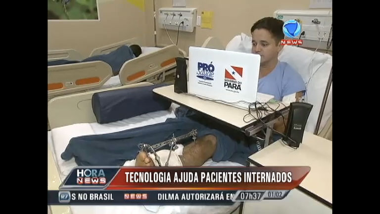 Vídeo: Visita virtual ajuda pacientes durante tratamento em hospital de Belém