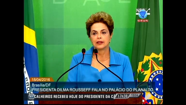 Vídeo: Presidente Dilma Rousseff faz pronunciamento após impeachment aprovado na Câmara
