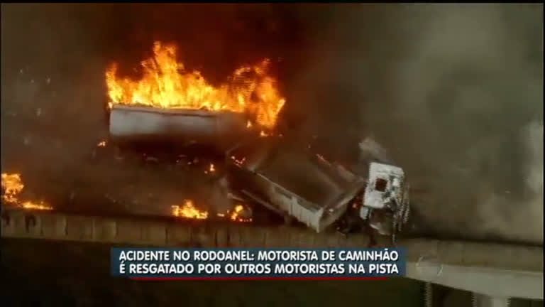 Vídeo: Acidente envolvendo sete veículos deixa um morto e três feridos no Rodoanel