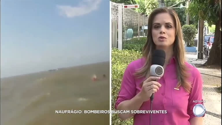 Vídeo: Duas pessoas morrem e dez estão
desaparecidas em naufrágio no Pará