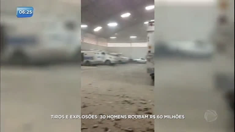 Vídeo: Quadrilha formada por 30 homens rouba R$
60 milhões de empresa de transporte de valores