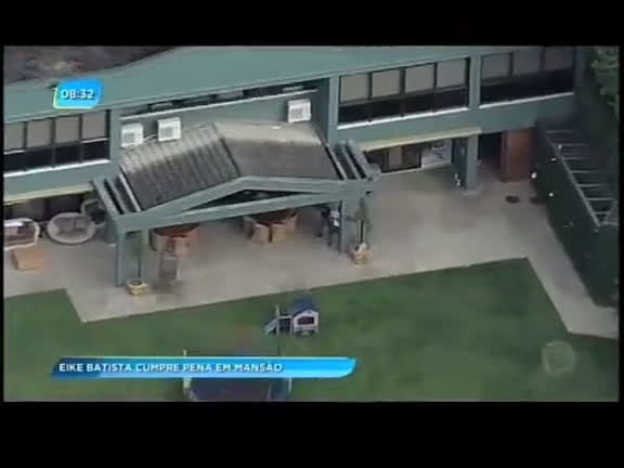 Vídeo: Eike Batista cumpre pena em mansão