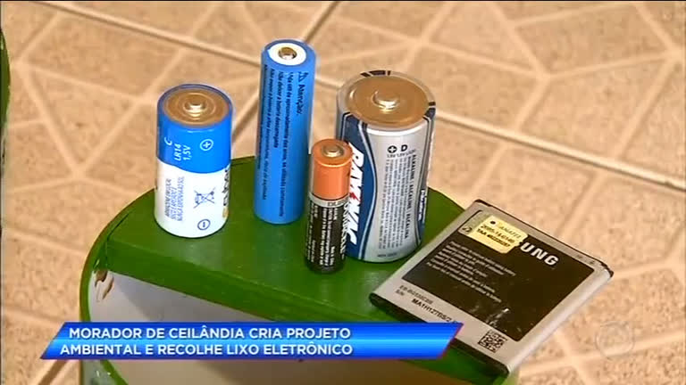 Vídeo: Morador de Ceilândia ajuda o meio ambiente com coleta de pilhas
